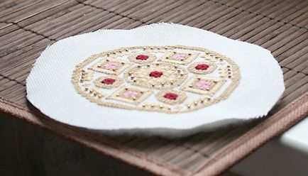 Оформлення вишивки в вигляді круглого пінкіпа - ярмарок майстрів - ручна робота, handmade