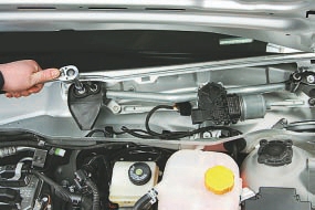 Opel Astra H eltávolítása és trapéz ablaktörlő szélvédő komplett motor