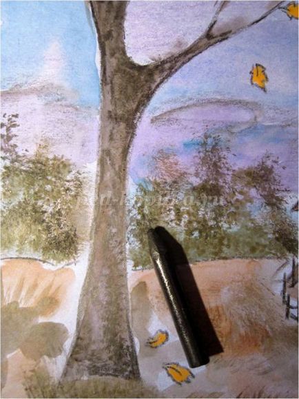 Picturi de toamnă pentru desen - desen peisaj de toamnă