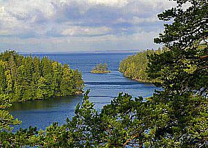 Rekreációs Ladoga-tó, ahol maradni, sziget, történet
