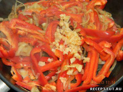 Pepperonata csirke - lépésről lépésre recept fényképek online recept itt