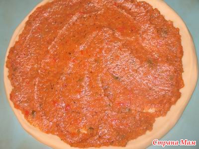 Пица на не-тесто с мая - например готвене - дома майките