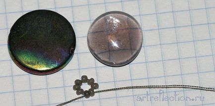 Szövik a gyűrű gyöngyök - mester osztály gyöngyfűzés, 1 rész - üveggyöngyök - art visszaverődés