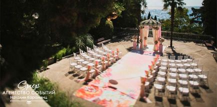 Helyszínek esküvőre a Krímben, egy hely Lelkigyakorlatok szertartások