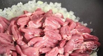 Gravy Chicken szívek - lépésről lépésre recept fotó (főzés) Gravy Chicken szívek - lépésről lépésre recept fotók