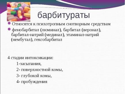 Prezentare pe această temă - comă cu intoxicație - descărcări de prezentări despre medicamente 1