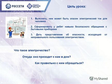 Презентація на тему тема уроку електробезпека