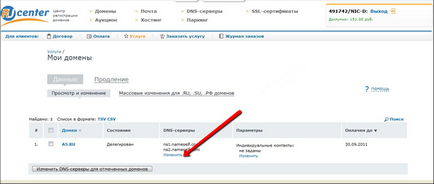 Domeniul obligatoriu cu registrar ru-center - ajutor - constructor site