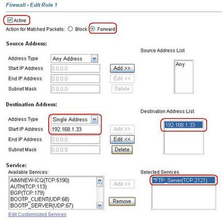 Кидок портів (port forwarding) через nat в xdsl-модеми zyxel - zyxel