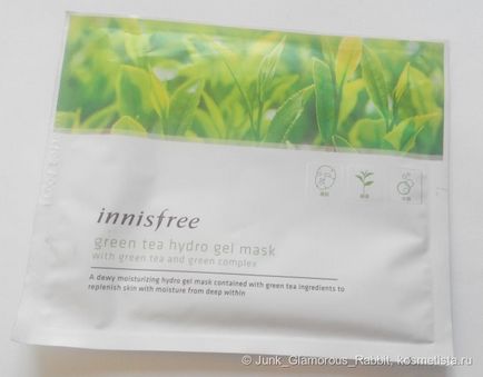 Пробудження шкіри з гідрогелевими маскою innisfree green tea hydro gel mask відгуки