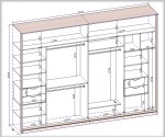 Розрахунок дверей шафи купе як розрахувати наповнення і розмірів дверей аристо, версаль та інших