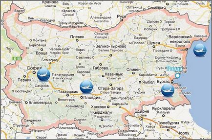 Равда на карті Болгарії, як дістатися до Равда