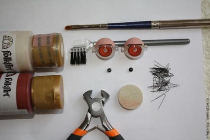 Реставруємо очі у німецької ляльки - ярмарок майстрів - ручна робота, handmade