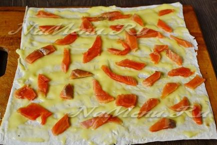 Lavash roll cu pește roșu, rețetă pas cu pas cu fotografie
