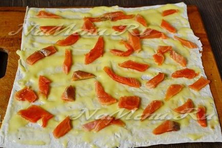 Tekercset lavash piros hal, lépésről lépésre recept fotók (hal) Tekercset lavash piros hal, lépésről lépésre recept fotók