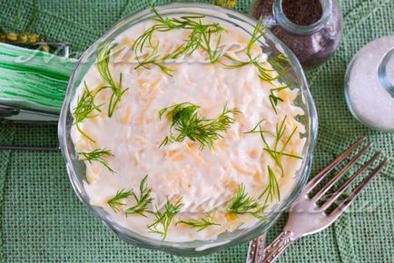 Saláta - férfi szeszély, recept fotó Csirke (majonéz) Saláta - férfi szeszély, recept fotó Csirke