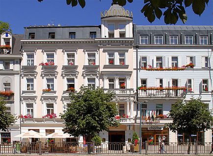 oszlopsor Szanatórium 4 Karlovy Vary, leírás, fotó