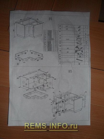 Amenajarea bucătăriei prin mâinile proprii, instalarea de blaturi, instalarea unei chiuvete cu mâinile proprii o fotografie - o afacere ușoară