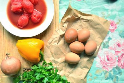 Shakshuka - mic dejun israelian, rețetă cu fotografie