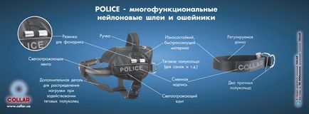 Шлейки багатофункціональна шлея collar police №4