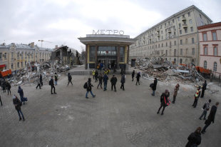 Bontási Kereskedelmi pavilonok Moszkva elpusztítani rabló Heritage 90 - orosz újság