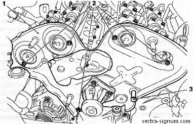 Demontarea și instalarea capului cilindric (capul cilindrului) Opel Vectra, opel vectra