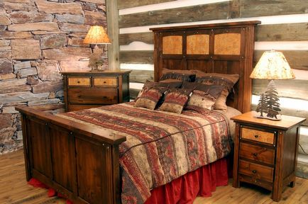 Dormitoare din lemn masiv de la producător, un set de mobilier, ieftin de pin și hevea,
