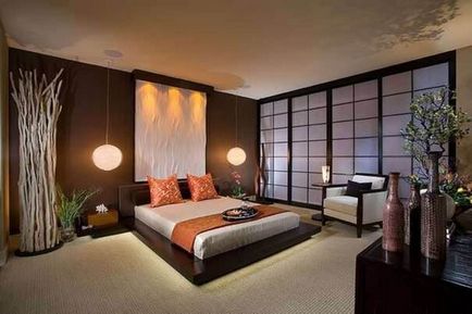 Dormitor în stil asiatic, casa noastră confortabilă