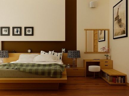Calm stil asiatic dormitor interior