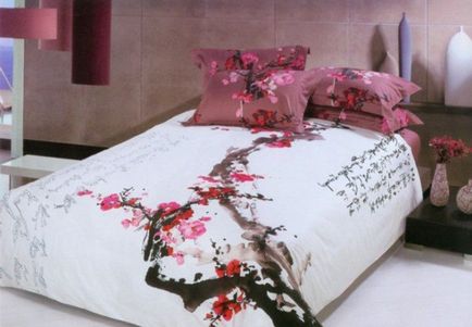 Спокійний азіатський стиль інтер'єру спальні