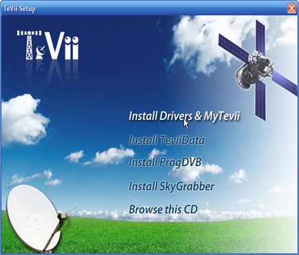 Internet prin satelit - setarea dvb card tevii s600 usb