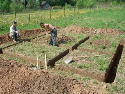 Construirea unei fundații pentru o baie cu propriile mâini cum să construiască corect, instrucțiuni video, fotografie