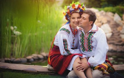 Nunta in stil rusesc de stil popular, muzica, haine, fotografie