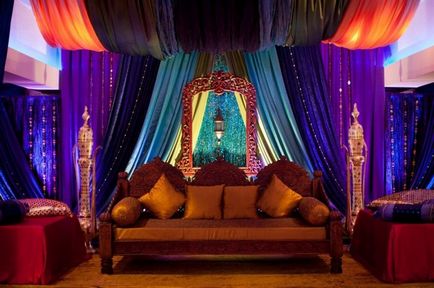 Az esküvő a stílus „Aladdin” karikatúra - egy titokzatos keleti ünnep!