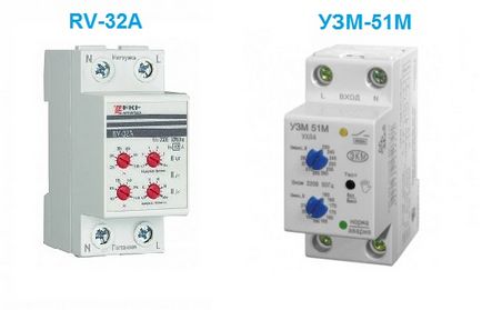 Schema de conectare a releului de tensiune uzm-51m și rv-32a