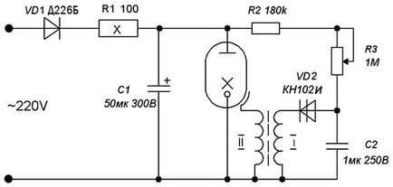 Circuit simplu de stroboscop