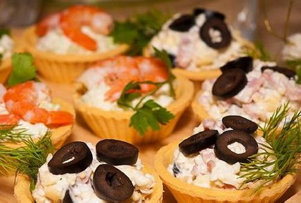 Tartlets - a legjobb receptek (töltés szórjuk a tetejére) Tartlets - a legjobb receptek