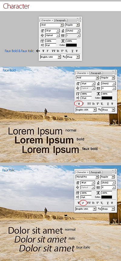 Text în Photoshop