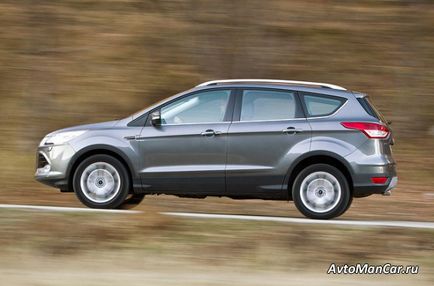 Test-meghajtó crossover Ford Kuga fotó funkcióit ismerteti értékelések ár ford