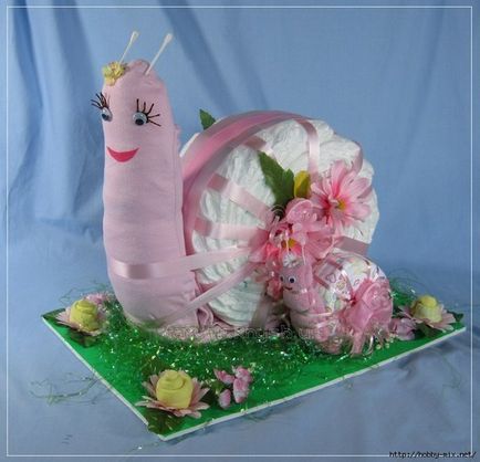 Торт з памперсів своїми руками равлик - салон краси