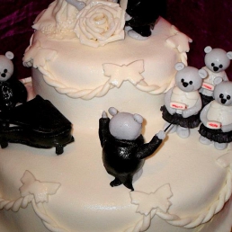 Торт весільний з їжачками