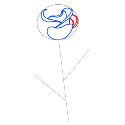 Cel de-al treilea exemplu este cum să desenezi un trandafir în creion pas cu pas