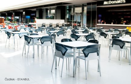 Турецька пластикові меблі для ресторанів, кафе, барів