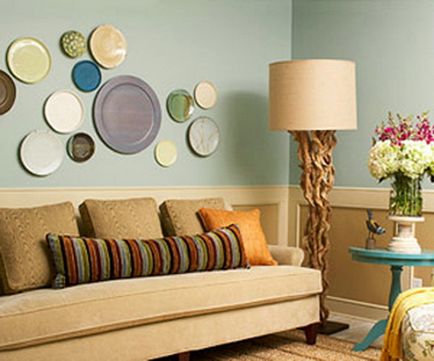 Прикрашаємо стіну декоративними тарілками - 67 фото гарний інтер'єр