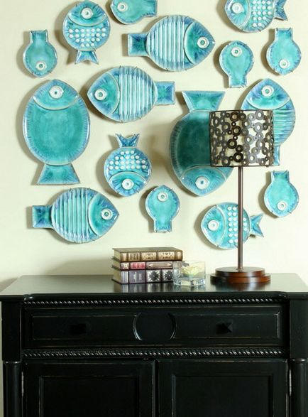 Прикрашаємо стіну декоративними тарілками - 67 фото гарний інтер'єр