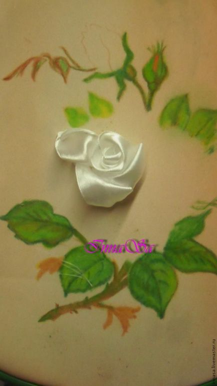 Embroider un trandafir cu panglici - târg de meșteri - manual, manual