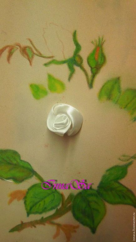 Embroider un trandafir cu panglici - târg de meșteri - manual, manual