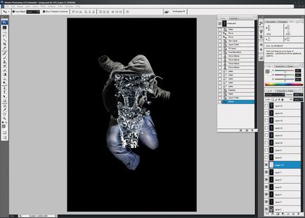 · Víz emberek „béke photoshop” (óra) · Víz emberek „béke photoshop”