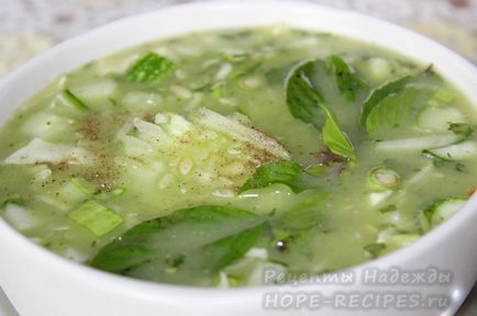 Холодний суп з авокадо «рецепти надії