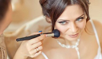 Téli esküvő make-up fotók